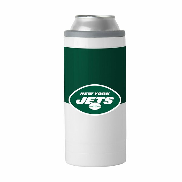 Logo Brands New York Jets 12oz Colorblock Slim Can Coolie 622-S12C-11